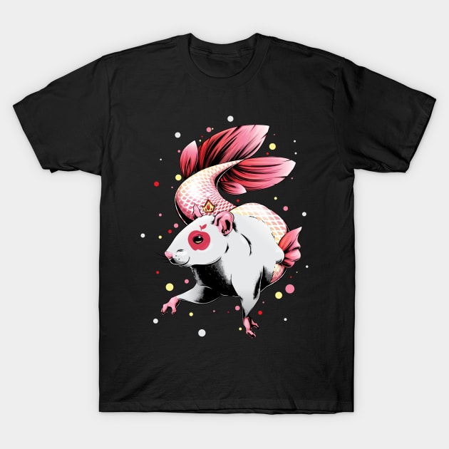 Mer-Rat - Mermaid Rat T-Shirt by redappletees